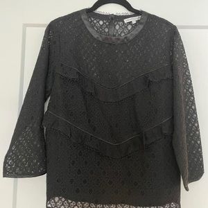 Black Revolve Lace Top NWOT